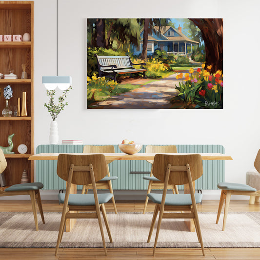 Verandaya Karşı — kanvas tablo, farklı açıdan görünüm