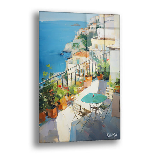 Denize Karşı Sohbet - Cam Tablo