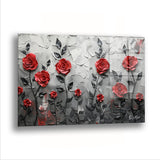 Duvarda Güller - Cam Tablo