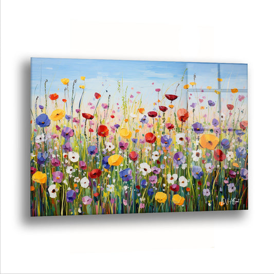 Gelincikler - Cam Tablo