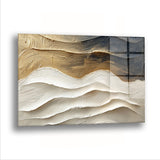 Kahve İle Beyaz - Cam Tablo