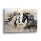 Karşılıklı Bakışan Atlar - Cam Tablo