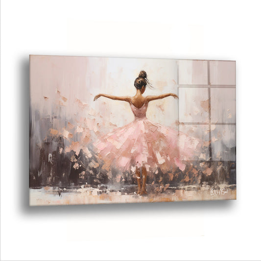 Küçük Balerin - Cam Tablo
