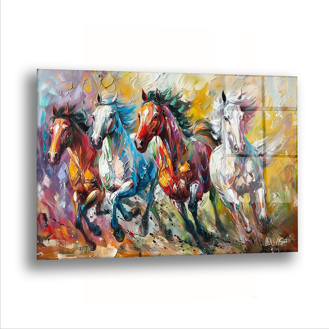 Mutluluk Koşusu - Cam Tablo