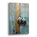 Pandaların Aşkı - Cam Tablo