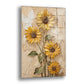 Sarı Papatyalar Cam Tablo