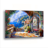 Antik Deniz Kasabası - Cam Tablo