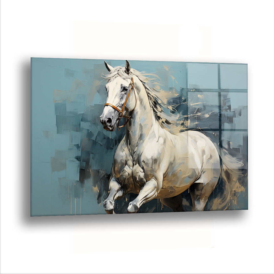 Sofistike At Tablosu - Cam Tablo