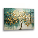 Son Altın Ağaç - Cam Tablo