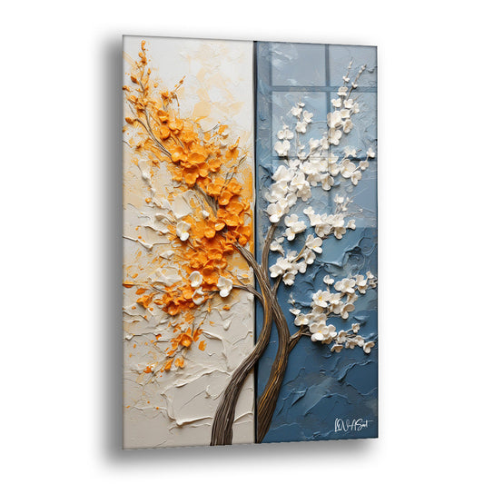 Süs Bitkisi - Cam Tablo