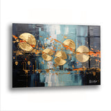 Turuncu Sıçrama - Cam Tablo