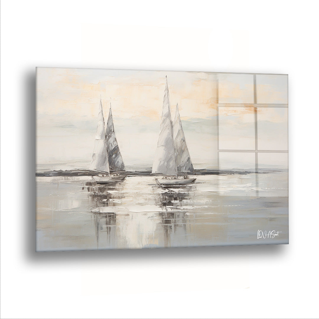 Ufuktaki Tekneler - Cam Tablo