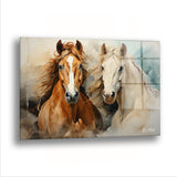 Ürkek Atlar - Cam Tablo