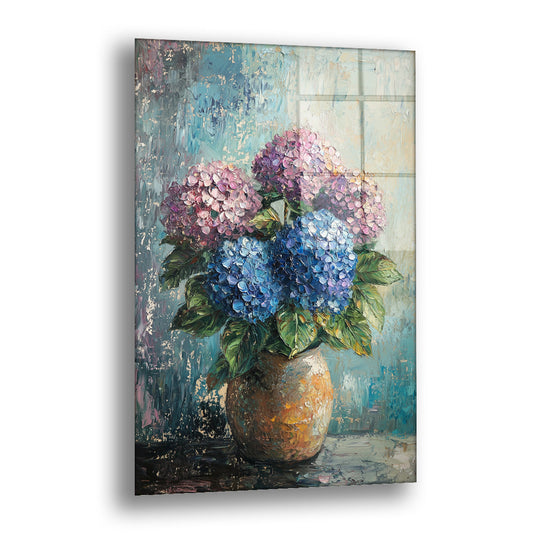 Vazoda Ortanca - Cam Tablo