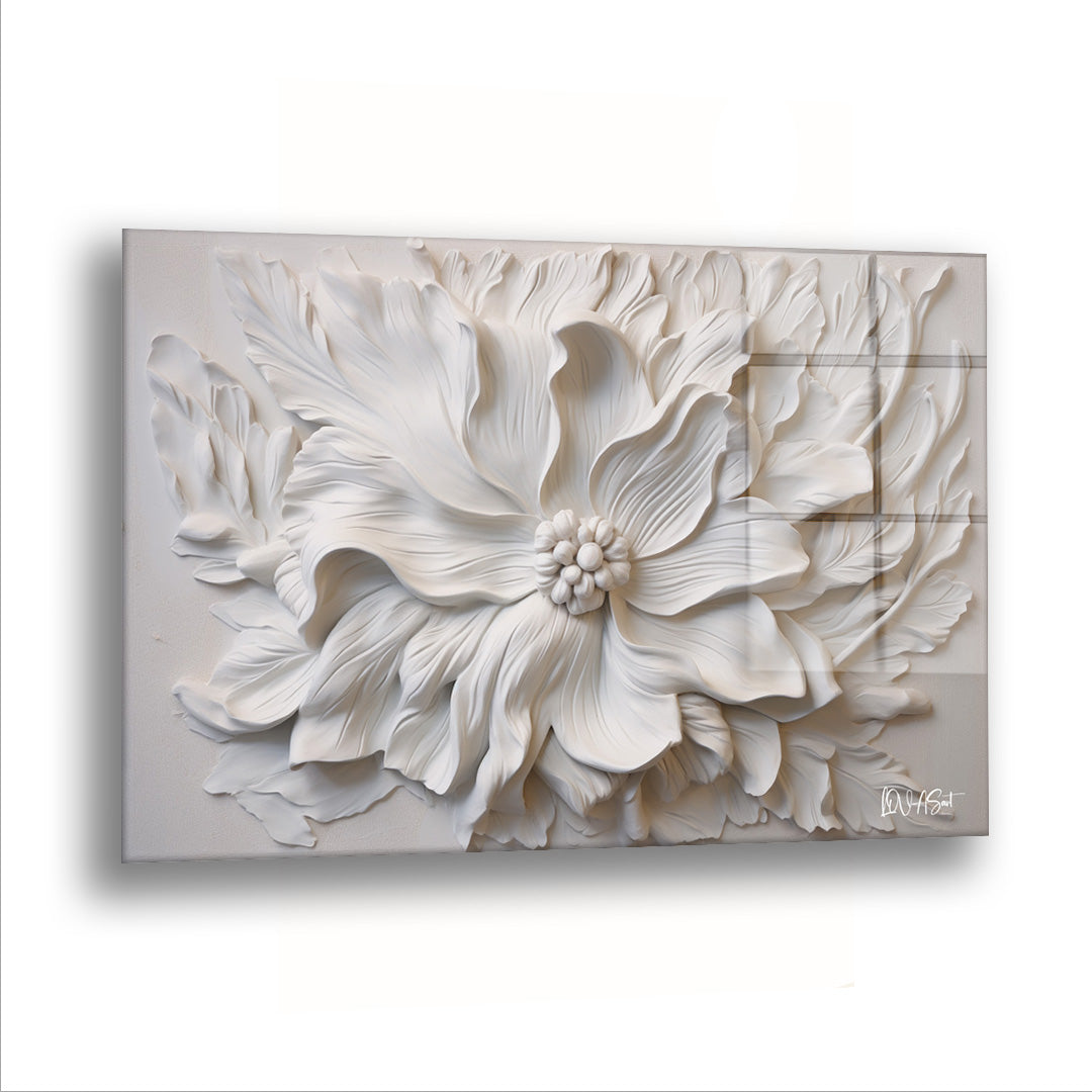 Yapısal Çiçek - Cam Tablo