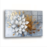 Yıldızı Andıran Çiçek - Cam Tablo