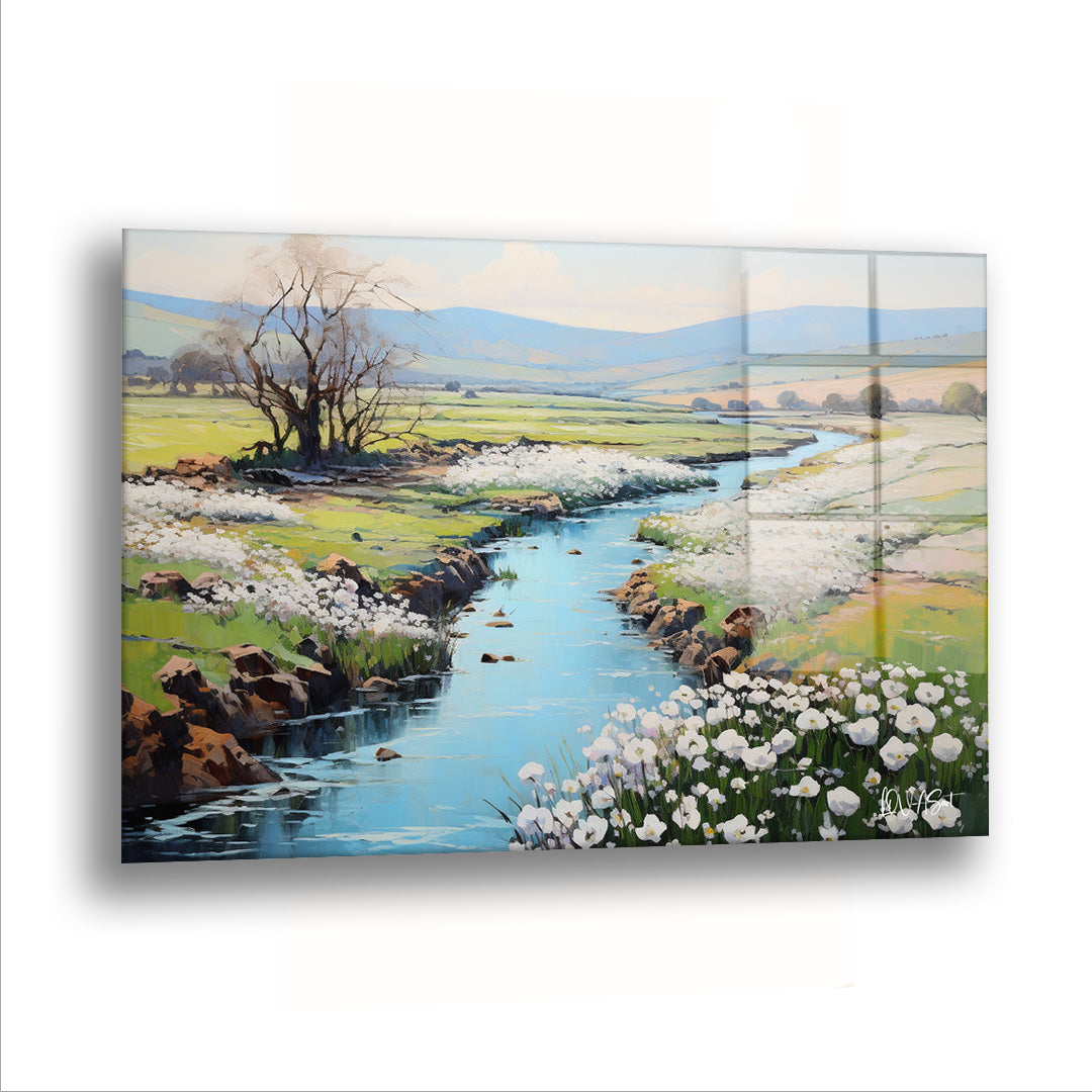 Baharın Uyanışı - Cam Tablo