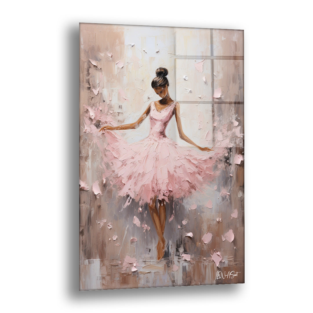 Balerin Kız - Cam Tablo