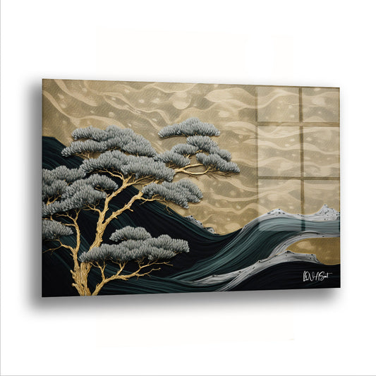 Bekleyen Ağaç - Cam Tablo