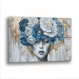 Çiçeklenen Düşünce - Cam Tablo