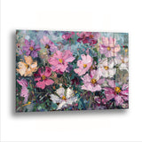 Çiçeklerin Bütünü - Cam Tablo