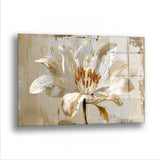 Crinum Çiçeği - Cam Tablo