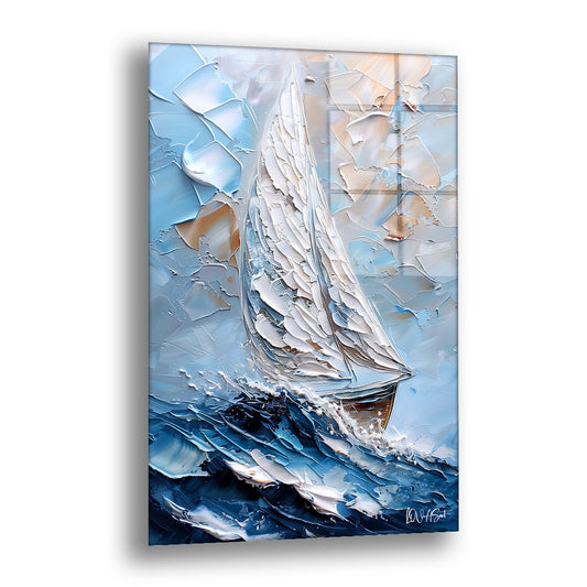 Dalgalara Karşı - Cam Tablo