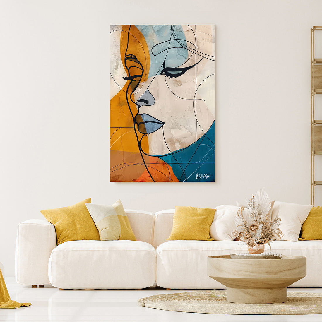 Abstract Kadın Kanvas Tablo detay görünümü