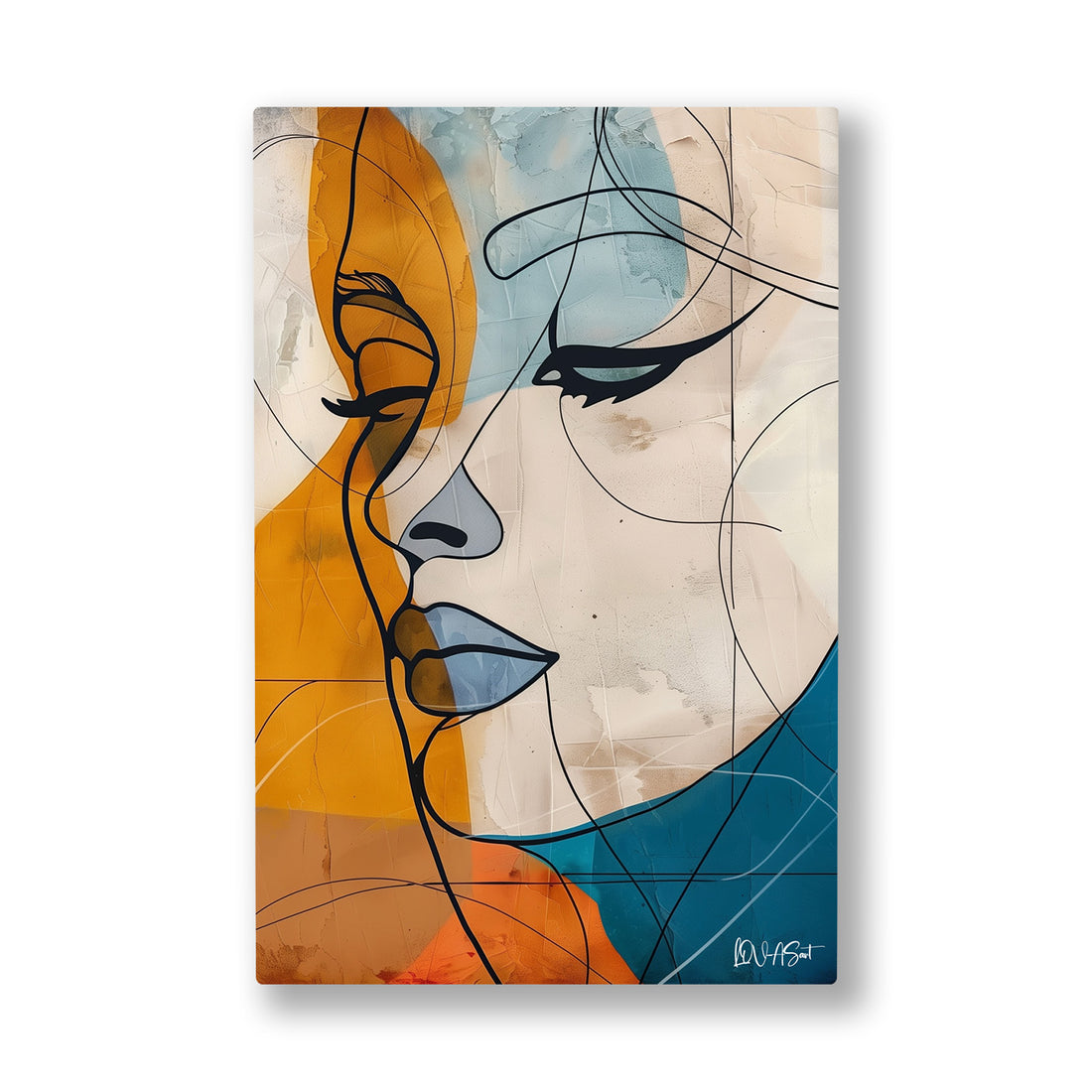 Abstract Kadın Kanvas Tablo