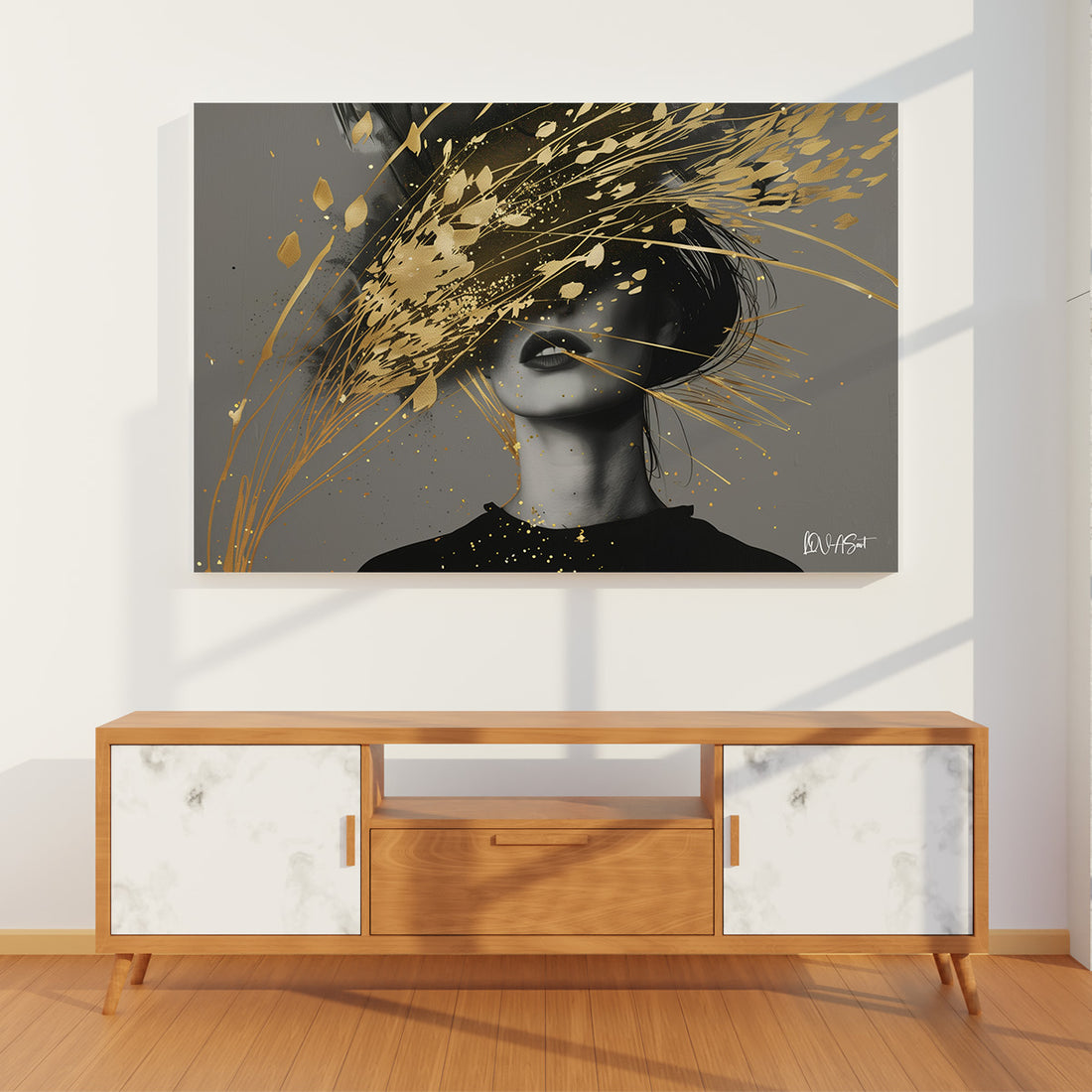 Abstract Sanat Kanvas Tablo ölçek referansı