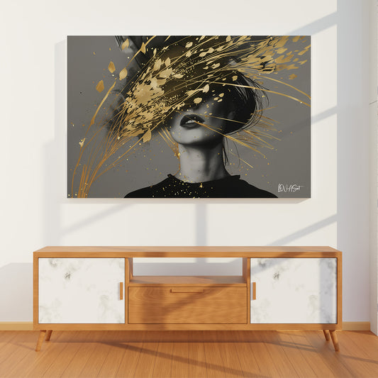 Abstract Sanat — kanvas tablo, farklı açıdan görünüm