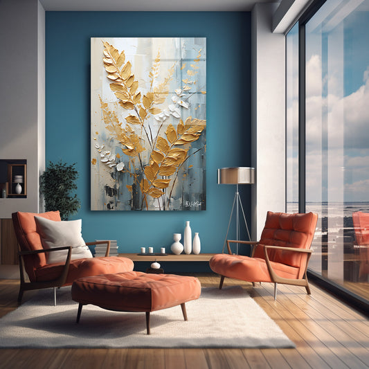 Altın Aşk Merdiveni cam tablo — farklı açıdan görünüm