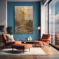 Altın Ay ve Dağ cam tablo — farklı açıdan görünüm