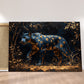 Altın Benekli Panter kanvas tablo — iç mekân uygulama örneği