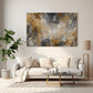 Altın Gri Doku kanvas tablo — duvarda dekorasyon görünümü