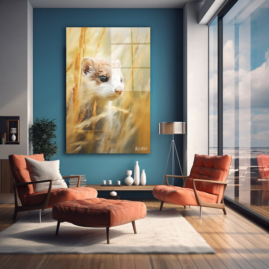 Altın Otlarda Sansar cam tablo — farklı açıdan görünüm