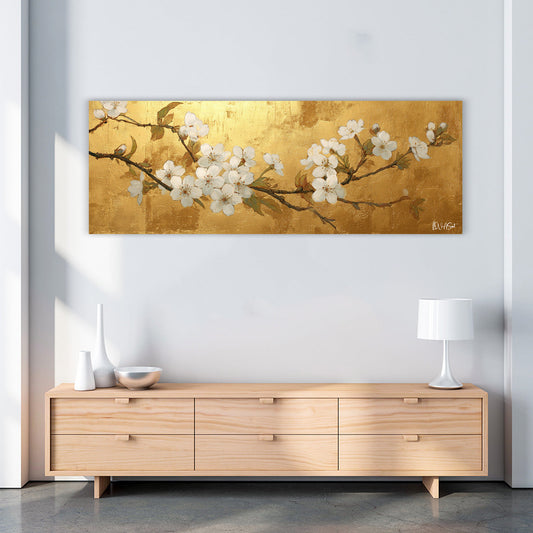 Altın Ve Beyaz Çiçek