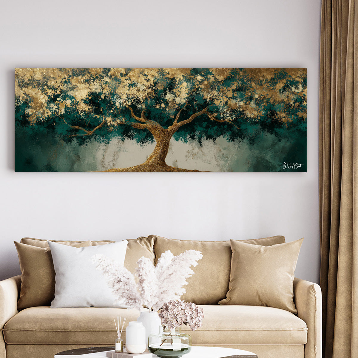 Altın Ve Yeşil Ağaç