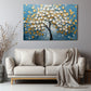 Altın Yapraklı Ağaç 5 kanvas tablo — duvarda dekorasyon görünümü