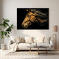 Altın Yeleli At 2 kanvas tablo — duvarda dekorasyon görünümü