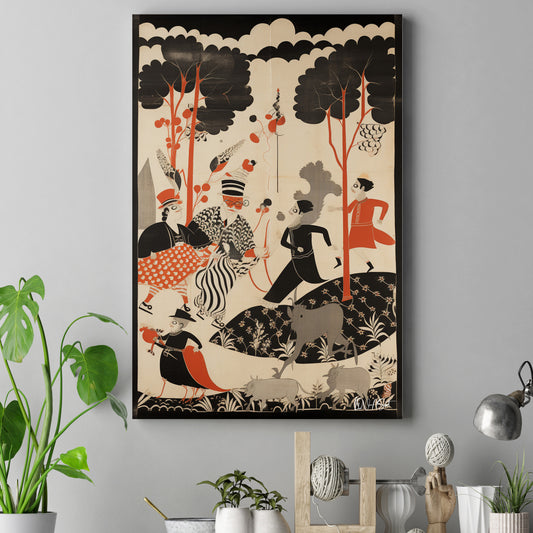 Art Deco Figürler kanvas tablo — farklı açıdan görünüm