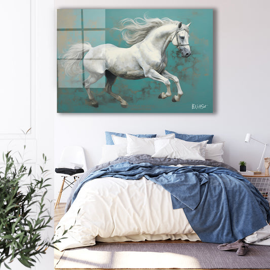Asil Sadelik cam tablo — iç mekân uygulama örneği