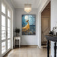 Ay Işığında Dans Eden Kadın cam tablo — iç mekân uygulama örneği