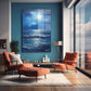 Ay Işığında Deniz 3 cam tablo — farklı açıdan görünüm