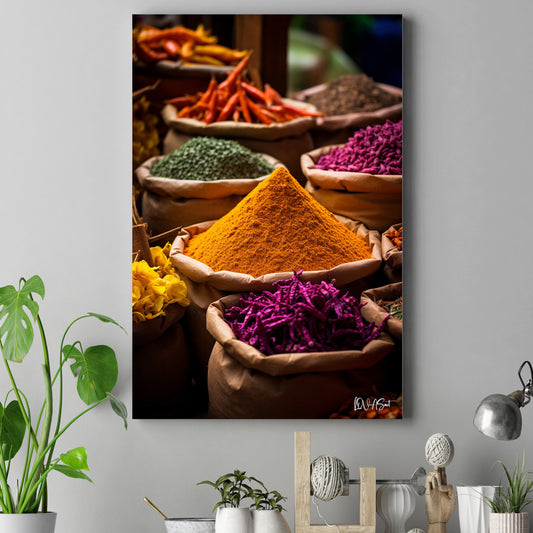 Baharat Çuvalları kanvas tablo — farklı açıdan görünüm