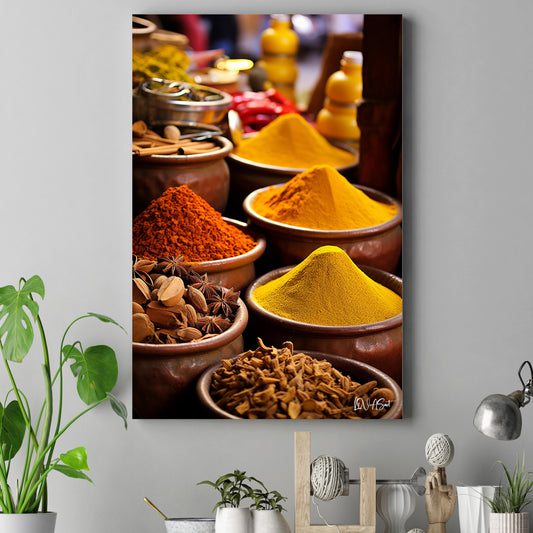 Baharat Pazarı kanvas tablo — farklı açıdan görünüm