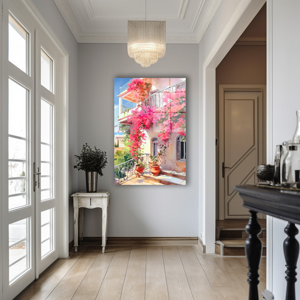 Begonvilli Balkon cam tablo — iç mekân uygulama örneği