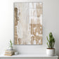 Bej Dikey Çizgiler cam tablo — farklı açıdan görünüm