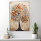 Bej Hayat Ağacı cam tablo — farklı açıdan görünüm