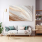 Bej Saç Akışı kanvas tablo — duvarda dekorasyon görünümü